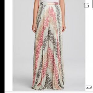 Alice & Olivia sheer pleated wide leg high waisted pants